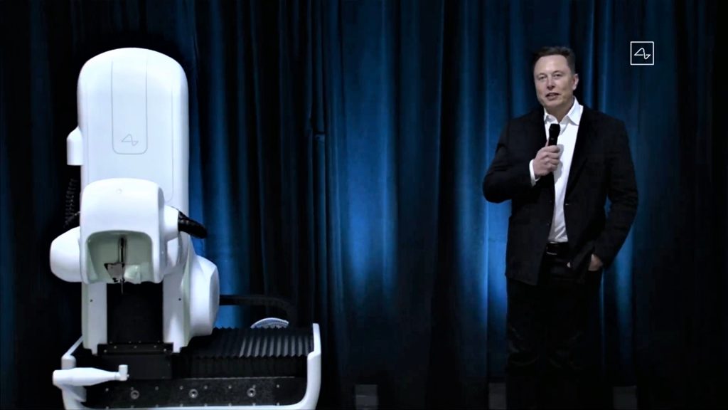 Elon Musk during the presentation