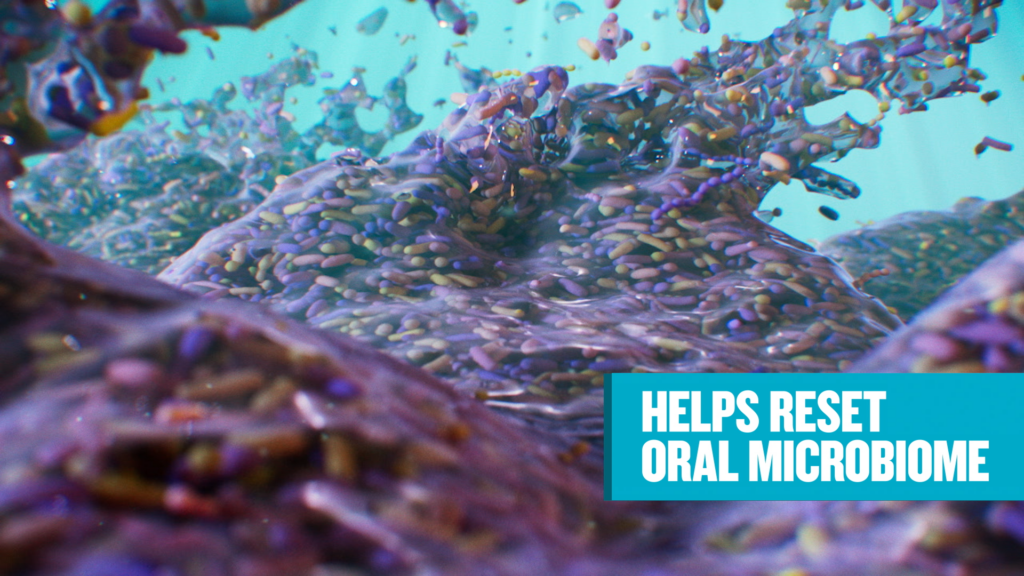 visualization of oral microbiome reset